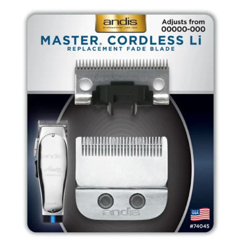 Andis Master Cordless Li Replacement Fade Blade – Carbon Steel Clipper Blade, Size 00000 to 000, Ultra Close Fade Performance