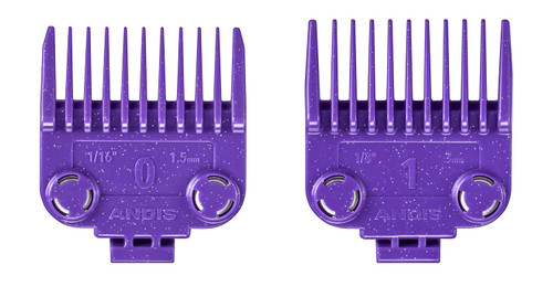 Andis 561002 OG Master Dual Magnet Attachment Clipper Guard Set, 2-Pack, Purple