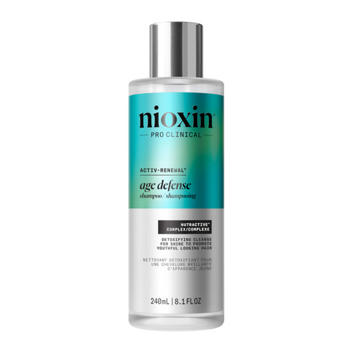 NIOXIN Age Defense Shampoo for Aging Hair | Detox Scalp Cleanser with Niacinamide | 8.1 Fl Oz | 240mL