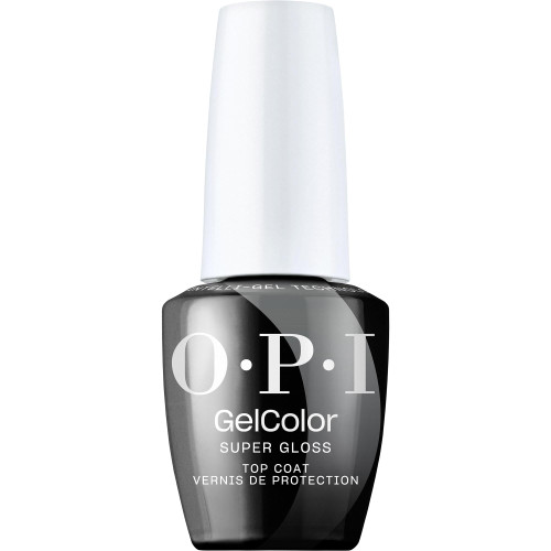 OPI GelColor Super Gloss Top Coat | LED Cure Gel Nail Polish with High Shine Finish | Protects Color, Scratch-Resistant & Prevents Chipping | 0.5 Fl Oz