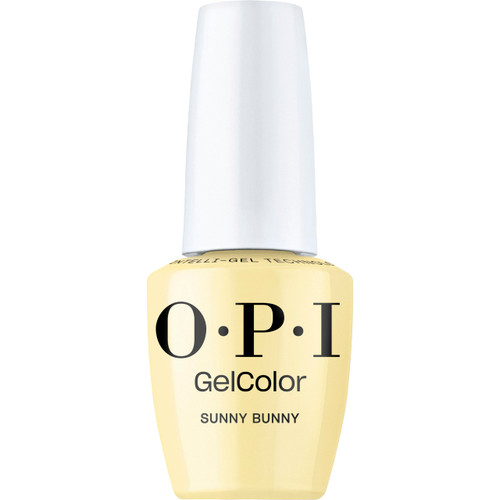 OPI GelColor Sunny Bunny | Semi-Sheer Soft Warm Yellow Crème LED Cure Gel Nail Polish | Salon-Quality Shine, Long-Lasting Wear | 0.5 Fl Oz | The New OPIcons Collection | Spring 2026
