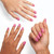 OPI On Point Lucky Lucky Lavender | Short Squoval Pink Lavender Press On Nails | 30 Count with Nail Glue | Long Lasting, Reusable, Non-damaging