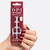 OPI On Point Como se Llama? | Short Squoval Cool Dark Red Nail Art Press On Nails | 30 Count with Nail Glue | Long Lasting, Reusable, Non-damaging