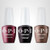 OPI GelColor Iconic Dark Shades Gel Nail Polish Trio Bundle | Lincoln Park After Dark + Malaga Wine + Cliffside Karaoke Crème UV Cure Gel Polish Colors