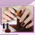 OpenLive 10ml Nude Pink Nail Polish Set 6 Colors Brown Red Purple All Seasons Neutral Color Quick Dry Nail Polish Set for Women Salon DIY Nail Art