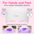 SUNUV UV LED Nail Lamp, Nail Dryer for Gel Polish UV Light for Nails with Sensor 2 Timers SUN9C Pink Gift for Women Girls