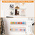 Cq acrylic Nail Polish Shelf for Wall,15 Inch 4 Pack Hanging Clear Nail Polish Wall Organizer Shelves for Nail Salon Wall Essential Oil Shelf,Gel Fingernail Polish Holder and Tattoo Studio Decor Paint