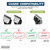 Wahl Hair Clipper Genuine Secure Fit Attachment Guard Set for Long Hair Styles and Fades, 2 Full Size Hair Clipper Guide Combs for Increased Cutting Performance - Model 3025025