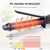 Nycoba Curling Iron, 1 1/4 Inch Hair Curling Wand with Ceramic Coating, Professional Hair Curler, Fast Heating up to 430°F, Wide Voltage for Worldwide, 60 Mins Auto Off, Magenta