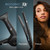 Bio Ionic 10X Styling Iron, Hair Straightener with 1" Sonic Vibrating Plates, Flat Iron with Ion Generating Mineral Complex, Versatile Styler for Wavy & Straight Hairstyles, Black