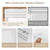 Boolegon Dual Roller Shades, Cordless Double Window Shades Blackout and Light Filtering Shades with Valance, Day and Night Roller Blinds for Home Office Door, Linen White & White, Custom Size