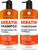 Keratin Shampoo and Conditioner Set - Sulfate Free and Paraben Free - Salon Thickening Treatment for Dry, Damaged, Curly, Frizzy, Straight or Color Treated Hair - Anti Frizz Formula for Women and Men