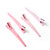 Salon Care Pink Traceless Clips (4 Count)