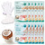 Epielle Intensive Repairing Hand & Foot Masks, Restore and Moisturize Dry, Cracked Skin, Self Care Gifts for Women, Spa Kit, Easter Basket Stuffers, 6 Moisturizing Gloves & 6 Moisturizing Socks