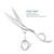 Professional Hair Shears 6" Silvery Blind Hole Sharp Hair Cutting Scissors Haircut Barber Scissors Barber Shears Convex Edge 440C KINSARO for Hairdresser Barbershop or Home Use