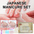 Japanese Manicure Kit, Nail Polishing and Buffing Kit, Long-Lasting Shine Nail Care Tools for Women Home Salon Pedicure