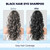 Ivnil Black Hair Dye Shampoo 3 in 1 Semi Permanent Hair Color Shampoo for Women & Men for Gray Hair Coverage, Natural Herbal Ingredients shampoo para pintar el cabello