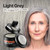 IMPERIO Root Touch Up Hair Powder for Concealing Hair Loss instantly - Hairline Powder for Women & Men - Water resistant Root Cover Up for Thinning Hair in Premium Hairdressing Quality (Light Gray)