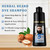 Men's Black Beard and Hair Dye Shampoo 3 in 1 - Long-Lasting Herbal Coloring for Gray Hair, Mustache & Beard in Minutes, 6.76 Fl Oz