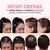 BOLDIFY Hairline Powder - Water-Resistant Root Touch Up Hair Color for Gray Coverage - 24-Hour Stain-Proof, Mess-Free Hair Powder for Thinning Hair - Ash Brown