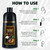Dark Brown Hair Dye Shampoo 3 in 1 for Gray Coverage for Women/Men, Color Shampoo Instant Herbal Ingredients Semi Permanent
