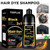 TSSPLUS Black Hair Dye Shampoo, 500ml - Organic Natural Hair Color Dye Shampoo for Women & Men, Instant Gray White Hair Cover, Plant Essence, Semi-Permanent