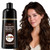 Prypvix Dark Brown Hair Dye Shampoo for 100% Gray Coverage, Natural Herbal 3 IN 1 Formula Hair Color Shampoo, Semi-Permanent Color for Women & Men, Nourishes with Botanicals, Ammonia & Paraben Free