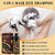 Wine Red Hair Dye Shampoo 3 in 1, Long-lasting & Natural Hair Color Shampoo, Herbal Ingredients Natural Shampoo Hair Dye Effect in Minutes, Gifts for Men Women 500ml