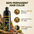 JUANCHI Black Hair Dye Shampoo 3 in1, Black Shampoo Hair Dye for Gray Coverage, Natural Hair Color for Women Men, Herbal Formula, Ammonia-free