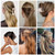 SMKSL 12 Pcs Hair Clips for Women 3 Styles Small Medium Large Claw Clips for Thin Thick Curly Hair, Strong Hold & Non-Slip Clips, Stylish Matte Plastic Hair Accessories Ideal Gifts for Women (Brown)