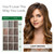 Simpler Hair Color for Women Permanent Ammonia Free Hair Dye for Gray Coverage - Natural Looking Hair Color for Sensitive Scalp - Long Lasting Light Brown Hair Dye