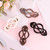 Amariver 4packs Hair Clips French Hair Barrettes for Women Beige Khaki Brown Black Accessories for Women Girls