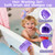 Portable Hair Washing Station Set,Silicone Hair Washing Station for Kids,Children Toddler,Sink or Bathtub Shampoo Buddy, Attached Shampoo Brush and Baby Bath Rinse Cup （Relaxing Hair Washing）