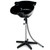 Height Adjustable Portable Salon Deep Shampoo Basin Sink Hair Treatment Bowl with Drain Hose Black