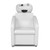 Minerva Beauty Triton Shampoo Bowl and Chair in White with White Bowl