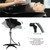 Portable Shampoo Bowl, Shampoo Basin Salon Sink with 1.5m Drain Pipe, Height & Angle Adjustable, Standing Deep Shampoo Bowl for Home/Salon Hair Washing and Cutting, Black