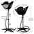 Portable Shampoo Bowl, Shampoo Basin Salon Sink with 1.5m Drain Pipe, Height & Angle Adjustable, Standing Deep Shampoo Bowl for Home/Salon Hair Washing and Cutting, Black