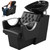 Tythical Shampoo Bowl Chair for Salon, Backwash Station Shampoo Sink with Tilting Ceramic Bowl Professional Salon Shampoo Chair for Spa Barbershop Beauty Equipment