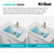 KRAUS Elavo 20.5 in. Oval Porcelain Ceramic Self-Rimming Drop In Bathroom Sink in White with Overflow Drain, KCT-100