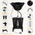johgee Adjustable Portable Shampoo Bowl with Electric Pump,Hair Washing Station Sink with Buckets&Drain Hoses,Portable Wash Bowl for Hairstylist,Portable Salon Sink Hair Wash Basin for Home Barber Use