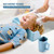 Hair Washing Station for Kids, Portable Silicone Hair Washing Basin for Sink & Bathtub, Tear-Free Shampoo Bowl with Rinse Cup,Make Wash Day Much Easier