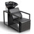 OmySalon Shampoo Bowls for Salon, Hair Washing Station w/Porcelain Sink & Storage Shelf, Backwash Barber Chair Shampoo Unit for Beauty Spa Barbershop