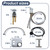 Shampoo Bowl Faucet, Vacuum Breaker Outside Faucet Kit & Shampoo Hose for Sink with Sprayer, Hair Salon Sink Sprayer Hose Replacement Set