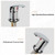 Toriexon Salon Shampoo Bowl Faucet Vacuum Breaker Kit, Faucets for Shampoo Bowls with Hose and Sprayer Replacement Part, Hair Salon Faucet Sprayer Hose Set