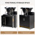 OmySalon Shampoo Chairs for Salon, Stainless Steel Frame & UPC Certified Shampoo Bowl, Hair Washing Station, Backwash Unit for Beauty Spa Barbershop, Black and Gold
