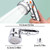 Sink Faucet Sprayer Attachment - Salon Shampoo Bowl Spray Head, Pedicure Chair Shower Head With Stop Water-saving Function, Adjustable Handheld Sprayer for Salon & Spa Chairs