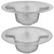 2 Pack - 4.5" Top / 3" Mesh Basket - Kitchen Sink Drain Strainer Stainless Steel Large Food Catcher. Fast Flow and Effective Full Mesh Basket