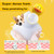 Electric Dog Shampoo Dispenser Dog Shampoo Sprayer Duck Shampoo Foamer for Pet, Foaming Soap Dispenser for Bathtub, Kitchen Sink Cleaning