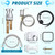 Hortsun 8 Pcs Salon Shampoo Bowl Faucet Vacuum Breaker Kit Shampoo Bowl Breaker Vacuum Set Sink Parts Replacement for Home Salon Hair Washing Station, Sink Faucet Sprayer Hose Set