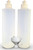2 Pack Refillable 16 Ounce HDPE Squeeze Bottles With Push/Pull Button Top Dispenser Caps-Great For Lotions, Shampoos, Conditioners and Massage Oils-Includes our patented thread-on funnel